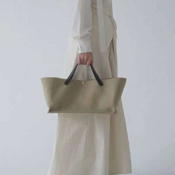 Designer Luxury New Commuter Handbag French Trend Leather Ing Canvas Large Capacity Single Shoulder Crossbody Bag