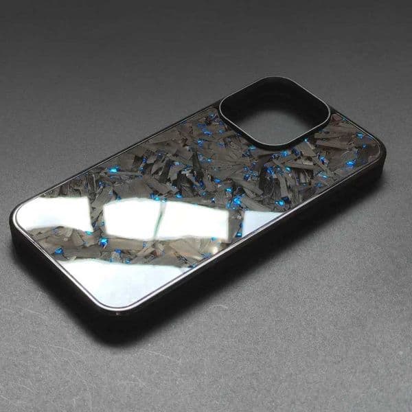 100 Real Forged Carbon Fiber Phone Case for iPhone 16 14 13 12 11 Plus Pro Pro Max Glossy Shockproof Protective Cover H251023