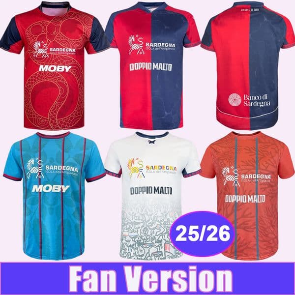25 26 Cagliari Calcio Mens Soccer Jerseys LUPERTO ADOPO DEIOLA PAVOLETTI OBERT Home Away 3rd 4th Special editions Football Shirts