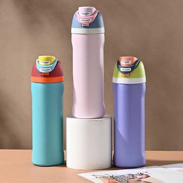 Hot Water Bottles 24Oz 32OZ Insulated Stainless Steel Tumblers with Straw Sports Outdoor Travel Mugs Drinking Cups Wholesale