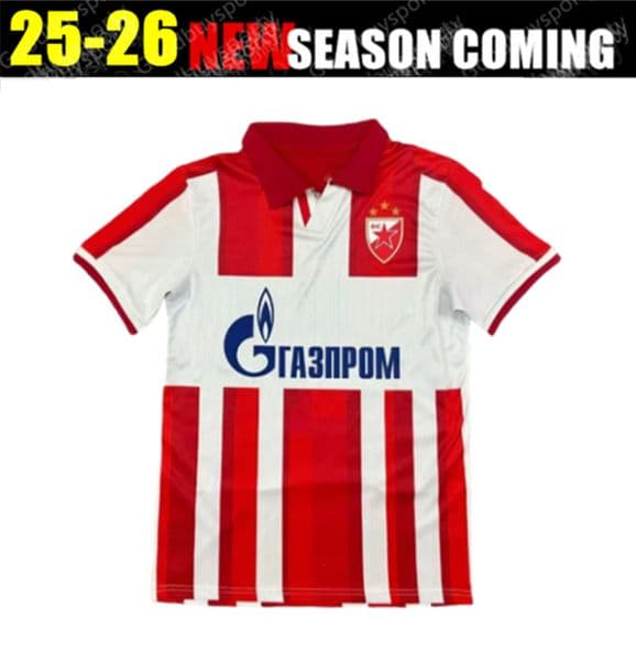 2526 Red Star Belgrade 2 soccer Jersey home Classy football shirts Football Uniform