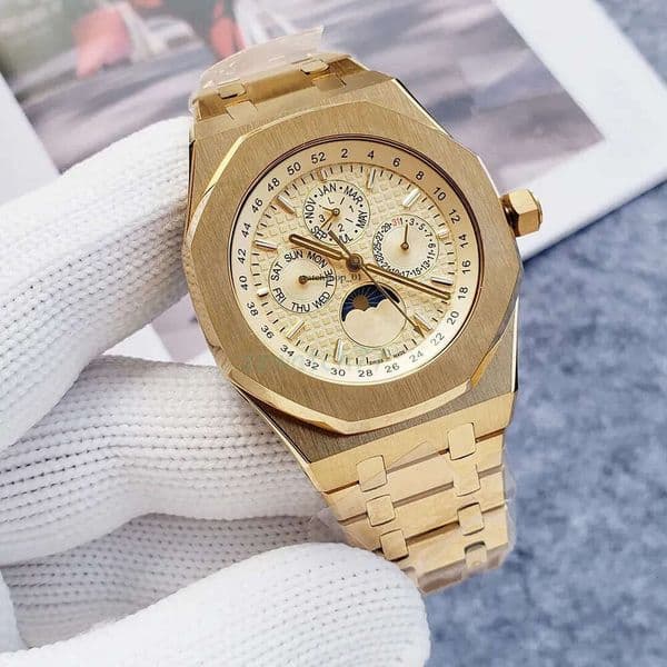 Mens Automatic Designer High end Multifunctional All Stainless Steel Sapphire Waterproof Business Fashion Watch Montre
