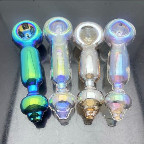 Glass Pipes Smoking Manufacture Hand-blown hookah New Colorful Extended Glass Pipe for European and American Smoking Appliances