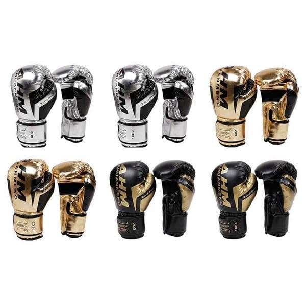 Boxing Training Gloves PU Leather Sponge Professional Boxing Gloves Breathable Sanda Fighting Gloves Adults Kids Sports Supplies Y251023