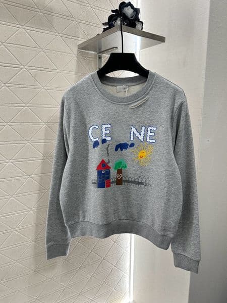 Fashion Women's Printed Round Neck Sweatshirts Hoodies Classic Designer Women Casual Sweater Clothing High Street Fashionable Tops 33364
