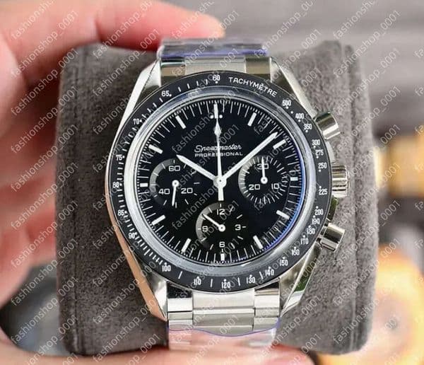 AAAAA Sea 007 Professional Stainless Steel Wrist for Men speed master Mens Watches All Dial Work Mechanical Watch Stopwatch man og300