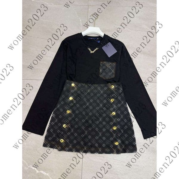 Spring and Autumn Women's Suit Designer Long Sleeve Top with Short Skirt Double Breasted Decoration Black Long Sleeve Basic Casual Versatile Fashion Women's Suit
