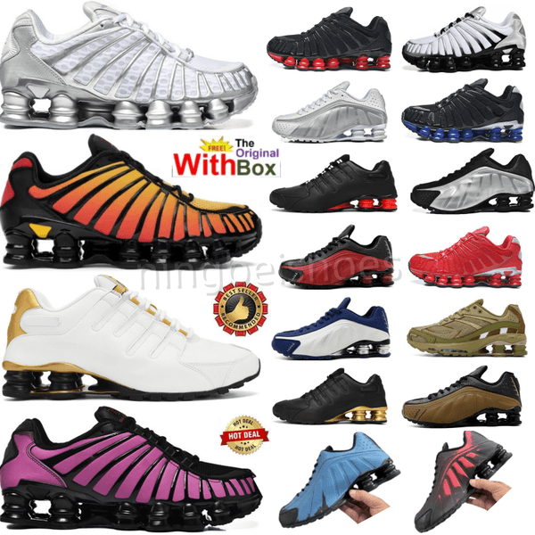 2026 shoxs tl r4 nz ride 2 running shoes designer men women sneakers Splatter bred thunder storm obsidian volt triple black mens trainers outdoor tennis With Box