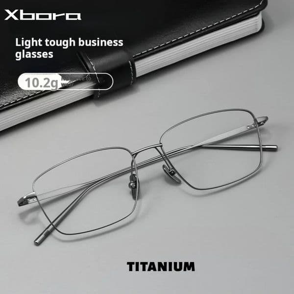 Xbora Fashion Comfort Eyewear Retro Pure Square Eyeglasses Optical Prescription Glasses Frame For Men 177556 251014