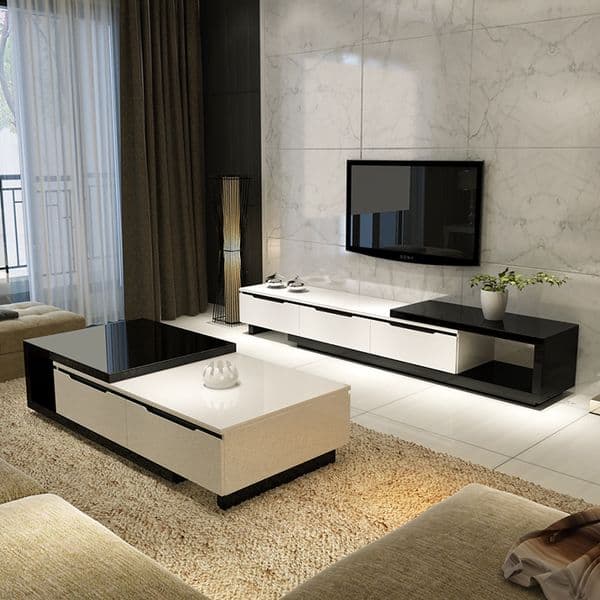 Please inquire about modern design furniture, TV cabinets, large capacity storage, white luxury living room furniture