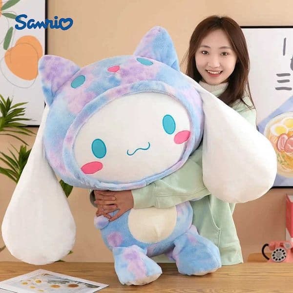 Sanrio Giant Kawaii Cinnamoroll Dog Plush Toys Pillow Stuffed Animal Comfort Soft Dolls Kids Birthday Gifts Cartoon Anime Toys L251023