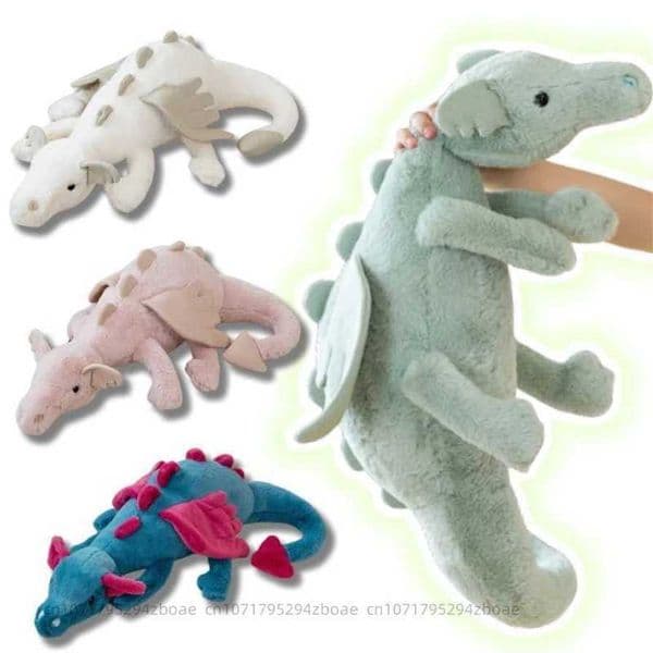2026 Black Friday 3090cm Cartoon Hot Flying with Wings Blue Green White Pink Long Dragon Plush Toy Gift for Boys and Girls Y241018 Free shipping Free shipping W32F
