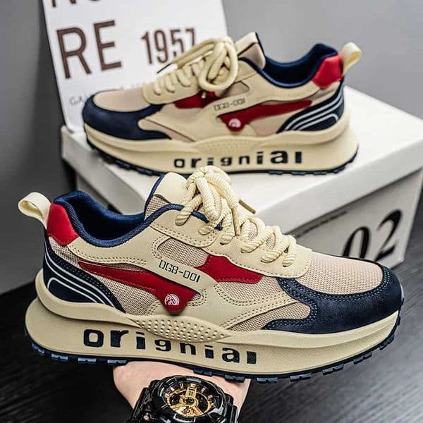2025 spring mens new outdoor mesh sports shoes breathable comfortable soft sole casual shoes S260526D5BT