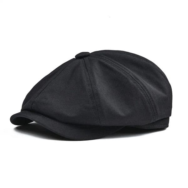 BOTVELA sboy Cap Mens Twill Cotton Eight Panel Hat Womens Baker Boy Caps Retro Big Large Hats Male Boina Black Beret 003 251021