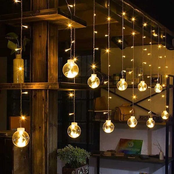 Led Light Curtain Lights Festoon Garland Christmas Decorations New Years Eve Room Holiday Lighting Bedroom String for Living Z251024