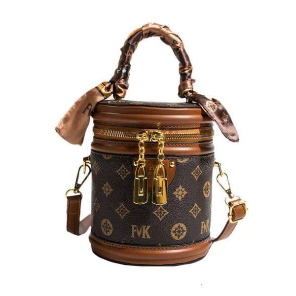 Women's Leather Bucket Designer Zipper Small Handbags Large Capacity Crossbody Shoulder Bag Mobile Zero Wallet B