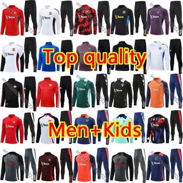 2025 26 man unite CUNHA football Tracksuits chandal manchesteers unted soccer training MBEUMO HOJLUND MARTINEZ CASEMIRO MAINOO MOUNT B. FERNANES jacket men kids