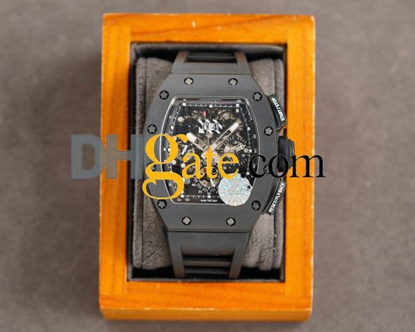 men watches designer coloured rAAAAA Montres Luxury men's watch r m11-03 super clone watch lightweight transparent designer hollow chronograph Carbon fiber OFZL