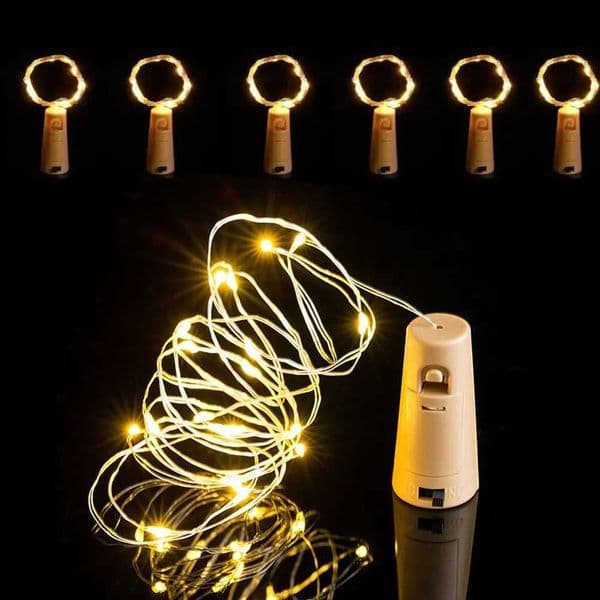 LED Wine Bottle Lights Copper Wire Cork String Lights waterproof Garland DIY Fairy Lights Bar Christmas Wedding Decoration Z251024
