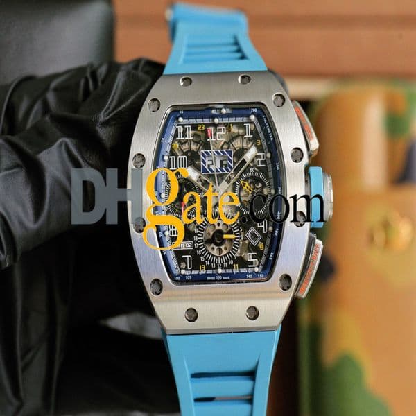 men watches designer coloured rAAAAA Montres Luxury men's watch r m11-03 super clone watch lightweight transparent designer hollow chronograph Carbon fiber b63b