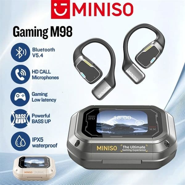 AI Translator MINISO M98 Wireless Headphones OWS Sports Bluetooth Earphones Gaming Headset ASMR APP Translation Earbuds IPX5 251024