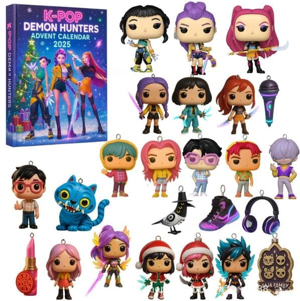 24Pcs/Set Kpop s Christmas Advent Cndar Blind Box Toys Anime Figure Kpop Demon Keychain Doll Collectible Ornaments Gifts C251106