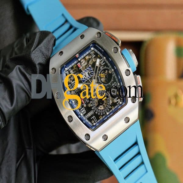 men watches designer coloured rAAAAA Montres Luxury men's watch r m11-03 super clone watch lightweight transparent designer hollow chronograph Carbon fiber ef63