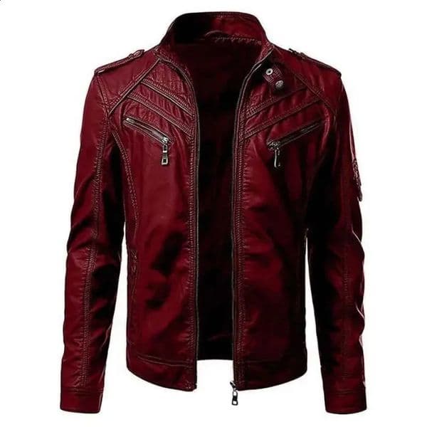 Men Faux Leather Jacket Motorcycle Men Jackets Black Jaqueta De Couro Masculina Outwear Male Slim Fit Pu Leather Coats Man 251023