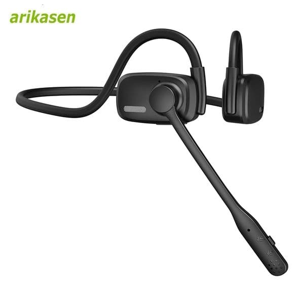 Bluetooth Headsets with Microphone Boom Noise Canceling Hands Free Call Open Ear Wireless Headphones Mute Button for Drivers Gym 251024