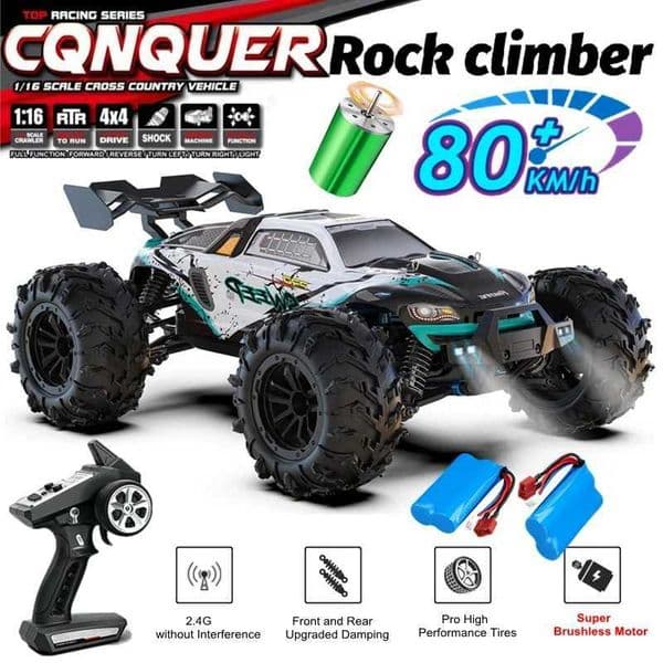 4WD Remote Control Car Off Road 4x4 RC High Speed Buggy Truck Super Brushless 50 or 80KMH Fast Drift Racing Toy Kids Adults W251114