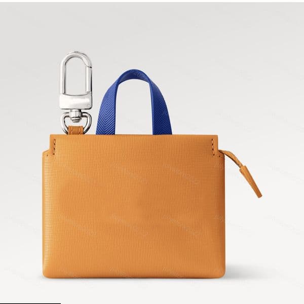 Women Men Designer Keychains Lanyards Shopper Bags Leather Mini Bag Stylish Charm Keyring Decorate Purse Key Chain Pendant Bag Accessories 2025