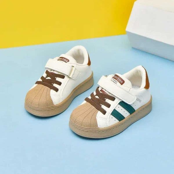 Toddler Kids Walking Thick Soft Sole Boys Girls Casual Hookloop 2024 New Fashion Children Sports Shoes StripedT251025 XJ260122