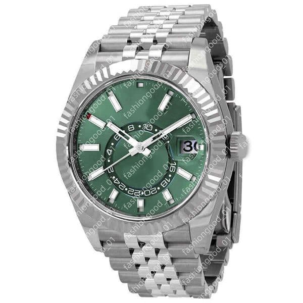 Wristwatch BRAND NEW Sky-dweller White Gold BLUE DIAL 42mm Jubilee Mens Watch Automatic Designer Watches Men e9