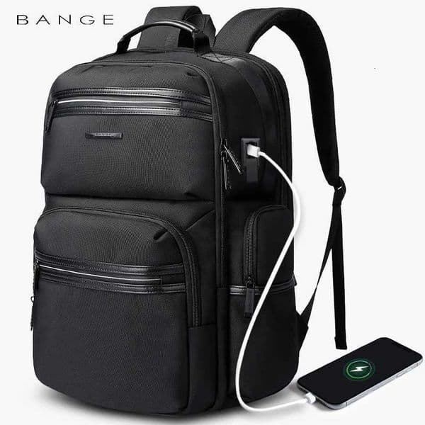 BANGE AntiTheft 156 inch Laptop Backpack for Men School Bags Waterproof Business Travelling Backpacks with USB Charger Port W251025