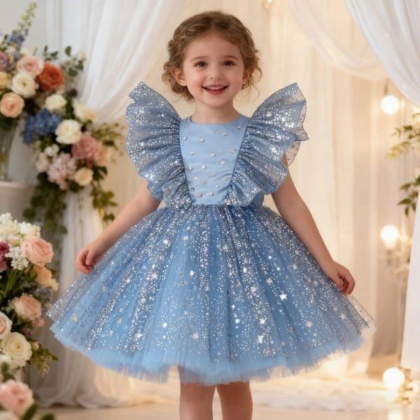 Toddler Baby Girl Dress Baptism Dress for Girls First Year Birthday Party Wedding Dress Baby Clothes Tutu Fluffy Christenin Gown 251023