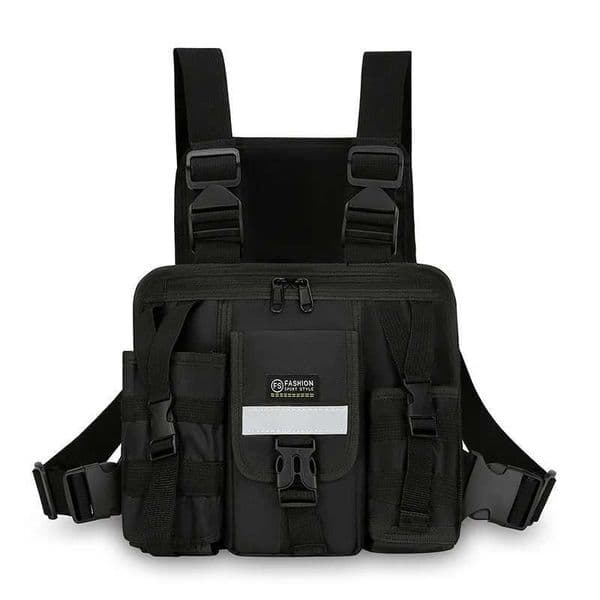 Chest Bag Waist Pack Mens Chest Pack Hip Hop Streetwear Tactical Vest Bag For Men Doub Strap Design Shoulder Bag For Men Sac Y251022