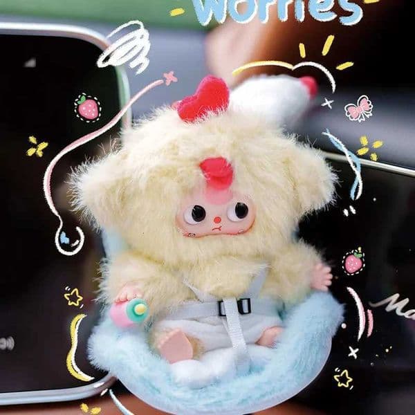 Baby Three Plush Car Blind Box Cute Doll Pendant Soft Toy For Girls Trendy Surprise Gift Trendy Blind Box Toys X251025