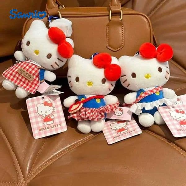 Sanrio Latest Hello Kitty Classic Standing Backpack Keychain Pendant Kawaii Stuffed Plush Toy Doll Cartoon Anime Cute and Fun Doll L251025