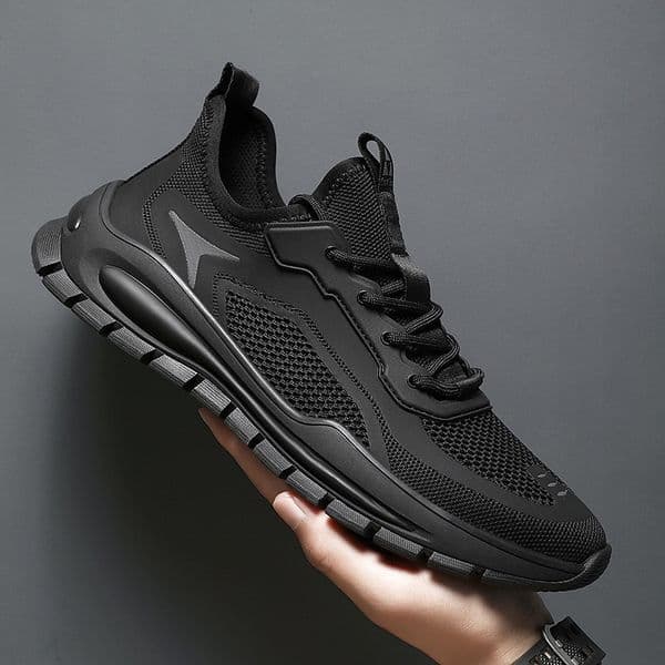 Flyknit Men's Shoes New Versatile Summer Men's Work and Leisure Mesh Coconut Shoes Breathable Sports Running Shoes