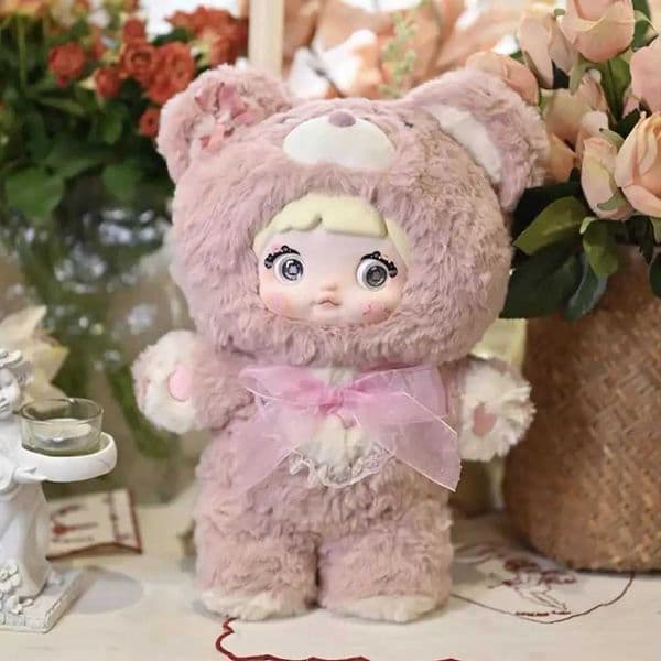 1PCS Nommi 400 Goodnight Bear Plush Blind Box Creative Colorful Fresh Doll Cute Bear Trendy Play Desktop Ornament Gift X251025