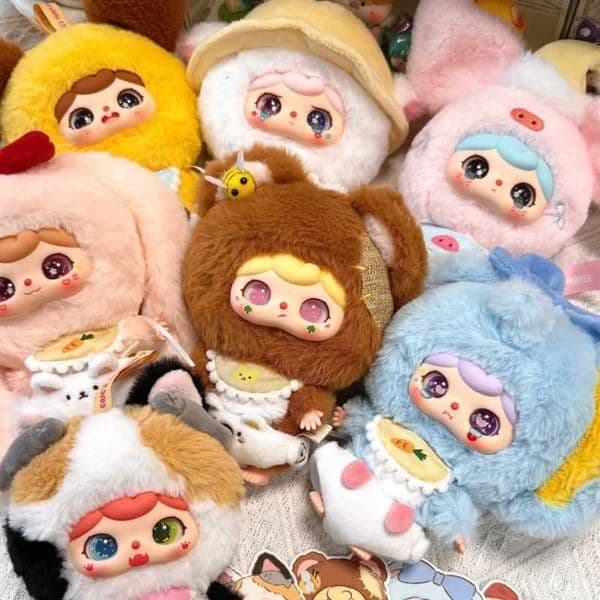 2025 New Baby Three Animal Baby Kindergarten Series Surprise Blind Box Limited Plush Doll Cute Bag Pendant Gift Toys Z251025