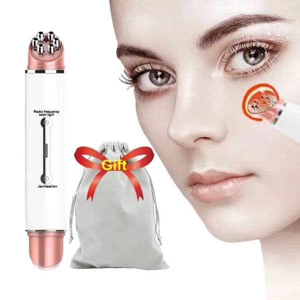 Electric Facial Eye Massager Pen Vibration Double Head EMS Rejuvenation Eye Machine LED Photon Skin Rejuvenation Anti-wrinkle