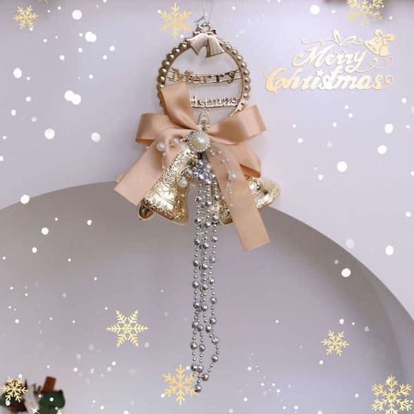 Decorative Ins Creative Christmas Bell Ornament for Home and Store Hanging Decoration Scene Arrangement