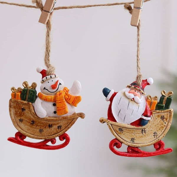 Christmas Decoration Scene Setup Tree Old Man Costume Snowman Ornaments DIY Material Kit Supplies Props Accessories