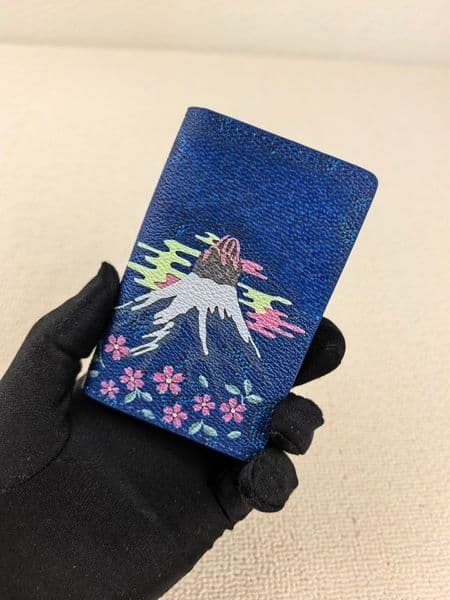 Designer cartoon-printed luxury small holder wallet double-layer Stylish card case girl's small wallet coin purse cute small and light notebook cover designer