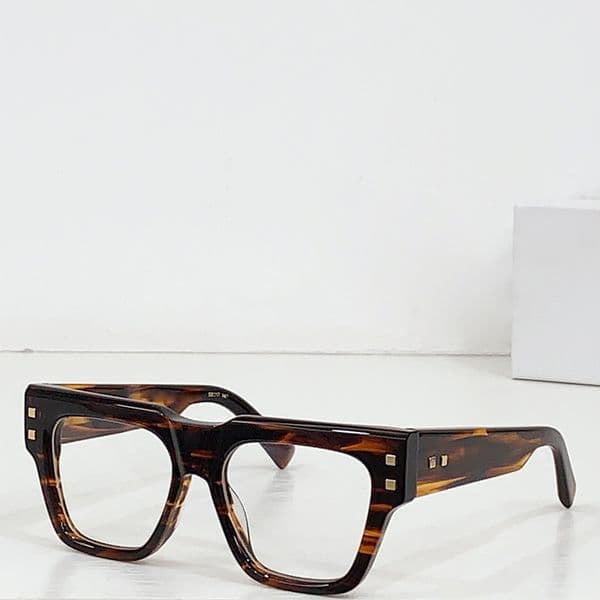 Designer glasses for women Square glasses men BPS 164 tortoiseshell acetate clear lenses Hip Hop Style daily outfit glasses compatible for prescription lenses