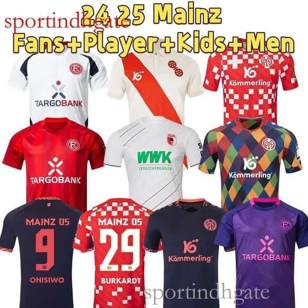 Mainz 120th Anniversary Futbol | Men's & Kids' Kit - Quick-Dry, Sweat-Absorbing Deutschland Soccer Jersey 25 26 2025 2026