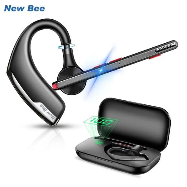 Bee M51 Bluetooth 52 Wireless Headset Earphones Headphone with DualMic CVC80 Noise Cancelling Handsfree Business Earbuds 251024