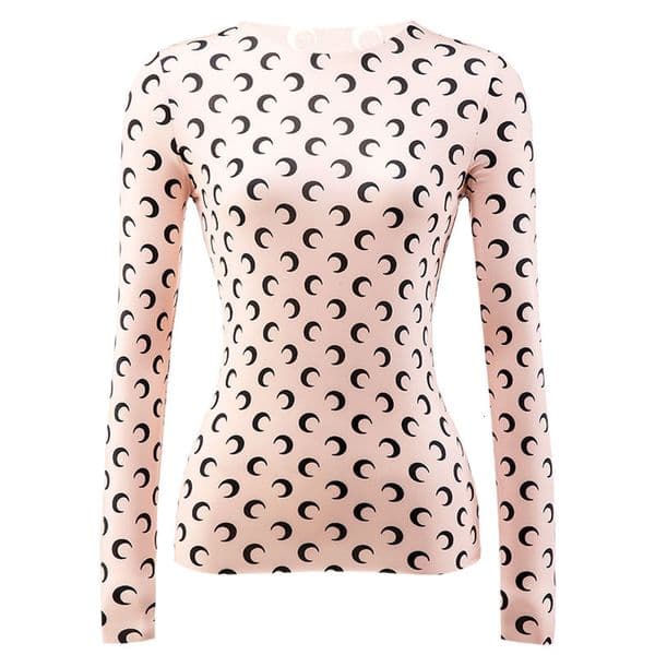 Designer Luxury Sweatshirt For Women, Moon Base Shirt, Ice Silk Sun Protection T-shirt, Sweet And Spicy Style Slimming Yoga Shirt