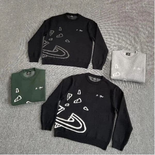 Men's Sweater Designer Embroidered American Style Streetwear Sweaters Fashion Brand Casual Loose Knitted Women And Mens Sweaters